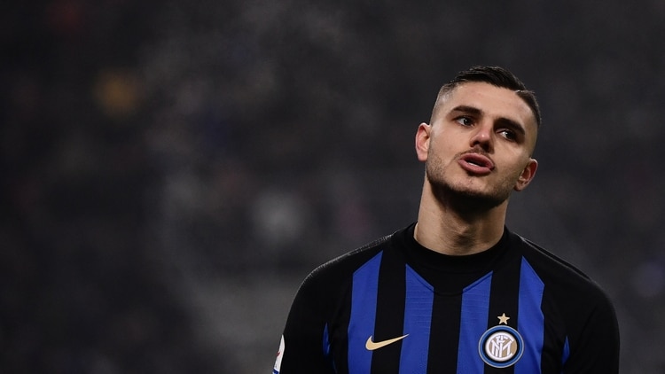 Mauro Icardi dejó de ser el capitán del Inter (Marco BERTORELLO / AFP)