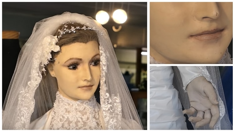 Video: el misterioso maniquí de una novia que enamora a los hombres y  despierta temor desde un aparador – 