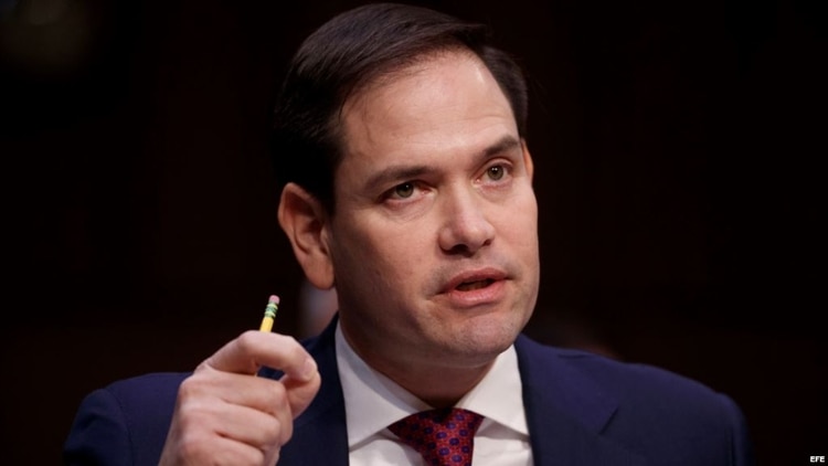 Marco Rubio durante una sesión en el Senado de EEUU (Archivo de Martí Noticias)