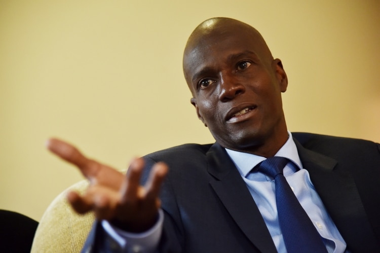 Jovenel Moise, presidente de Haití. (Photo by HECTOR RETAMAL / AFP)