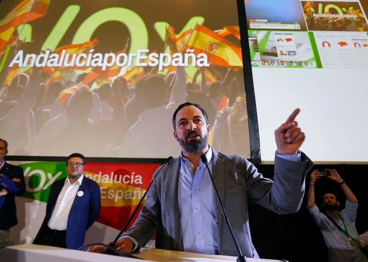 Santiago Abascal, fundador de VOX, el partido de extrema derecha que sorprende a todos en España (REUTERS/Marcelo Del Pozo9