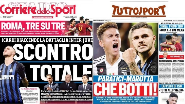 Los principales medios italianos ponene a Paulo Dybala en el medio de la disputa Inter-Juventus