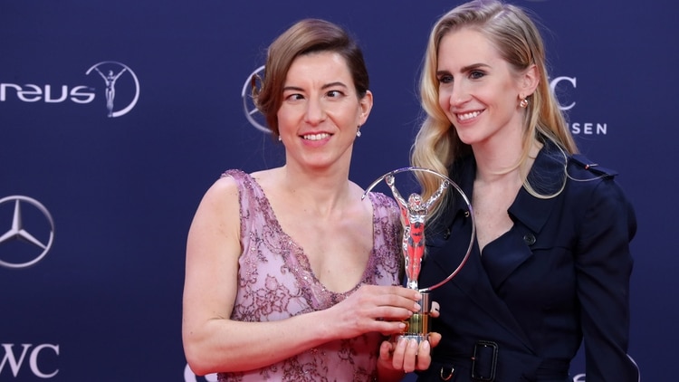 La esquiadora alpina Henrieta Farkašová fue premiada en los Laureus (AFP)