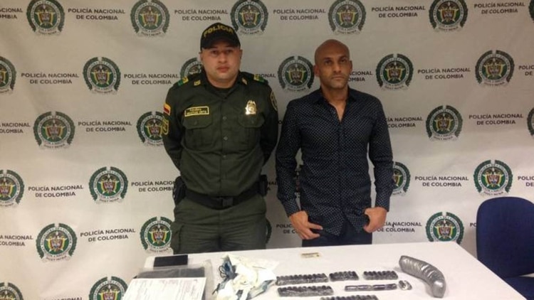 Diego León Osorio, de 46 años, viajaba a Madrid con cocaína en su ropa interior cuando fue capturado.
