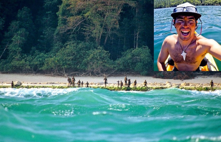 John Allen Chau en una fotografía tomada apenas días antes de que intentara ingresar en la Isla Sentinel del Norte, en la Bahía de Bengala, en el Océano Índico