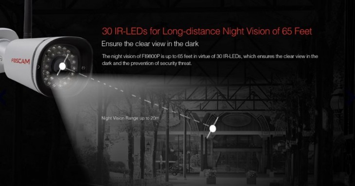 vision nocturna de la Foscam