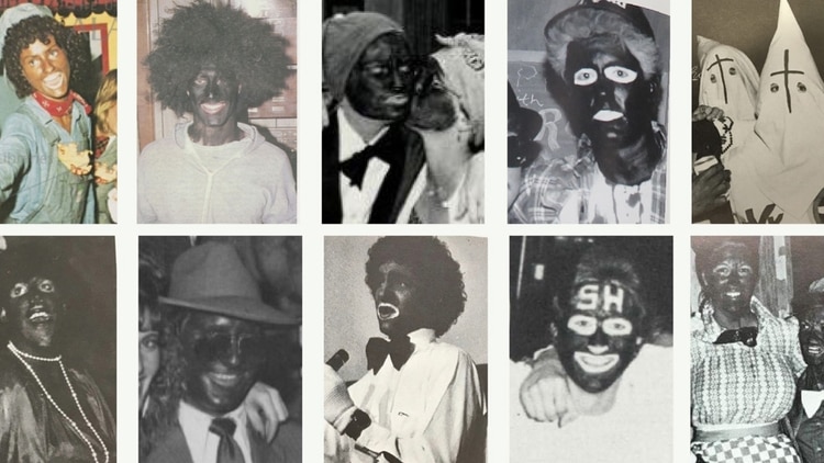 Algunas de las fotografías tomadas de más de 900 anuarios que investigó el diario USA Today. En uno de ellos descubrió que una de sus máximas autoridades estaba involucrada (USA Today)