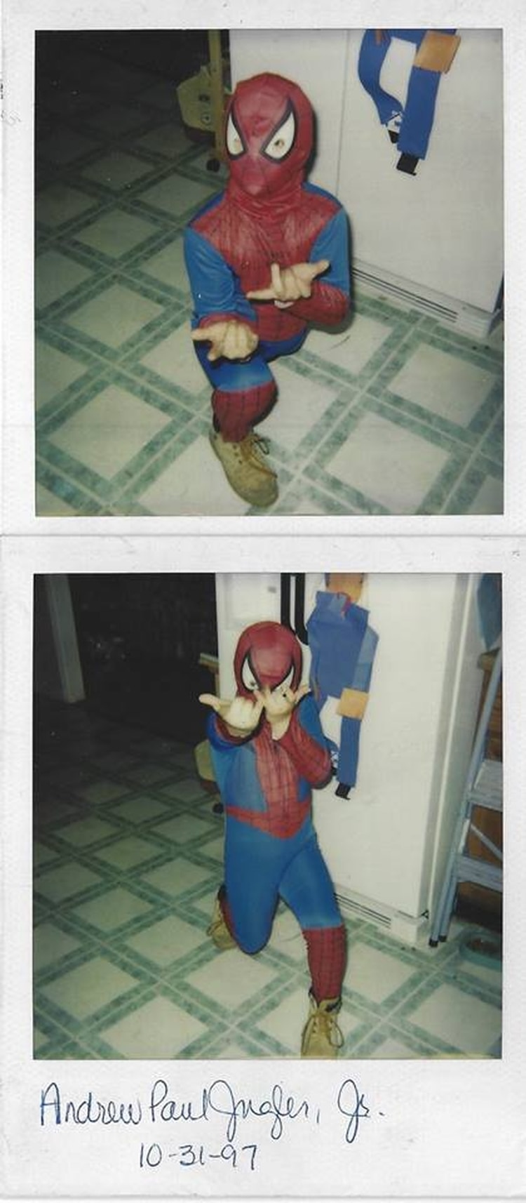 Andrew en Halloween a los nueve años. (Foto: Facebook, Nora Sheeran)