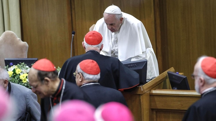 El papa Francisco lideró las reuniones (GIUSEPPE LAMI / POOL / AFP)