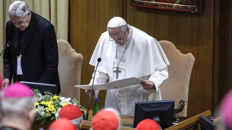 El papa Francisco es el principal impulsor de la cumbre (Photo by GIUSEPPE LAMI / POOL / AFP)