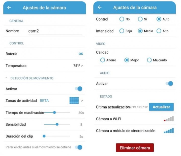 Configuración de la cámara Blink XT