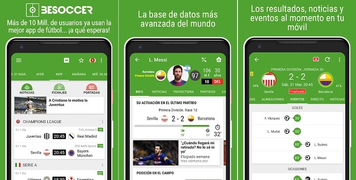 BeSoccer app