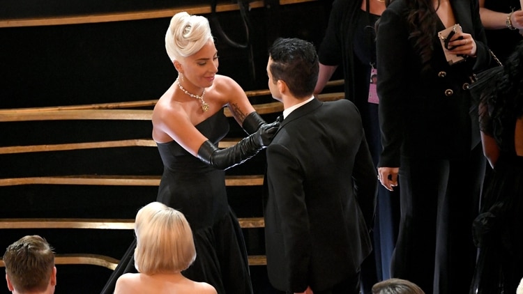 Lady Gaga y Rami Malek
