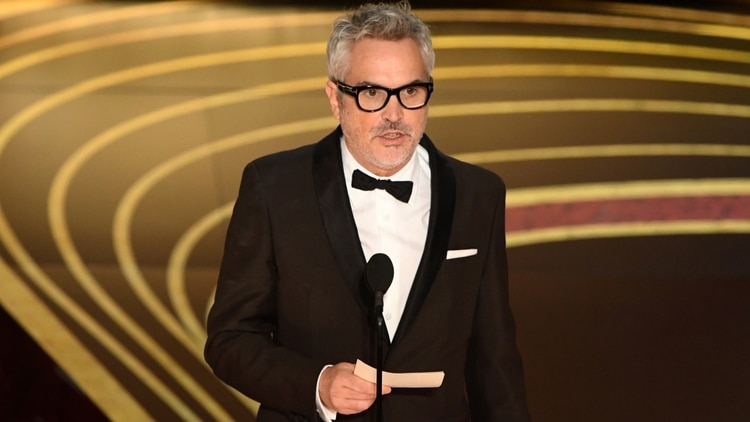 Este es el momento en que Alfonso Cuarón agradeció a la Academia (Foto: AFP)