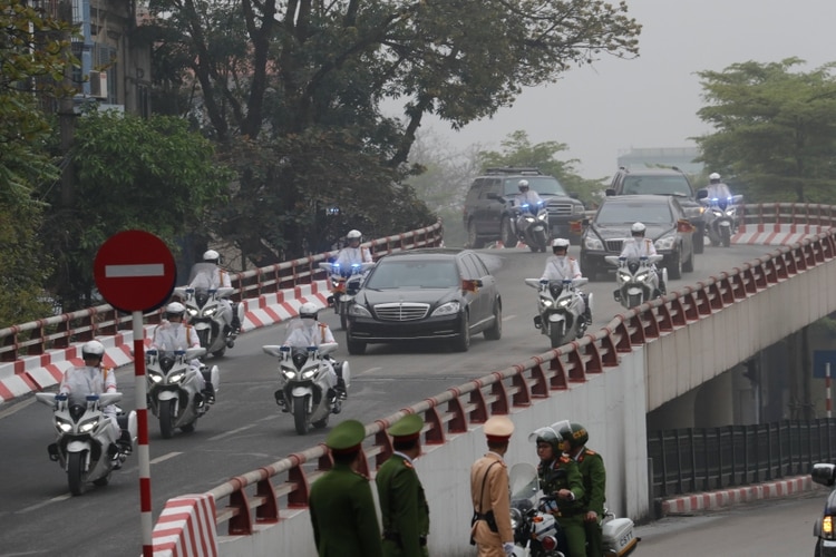 El convoy de Kim Jong-un (REUTERS/Kim Kyung-Hoon)