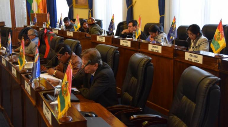La Cámara de Senadores. | @SenadoBolivia