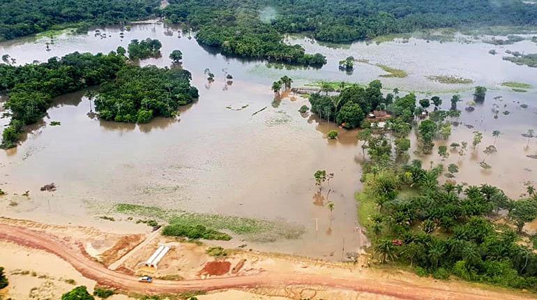 Inundaciones en San Borja en el departamento de Beni. | Foto archivo | APG