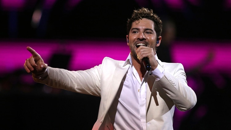 David Bisbal en Viña del Mar (Photo by CLAUDIO REYES / AFP)