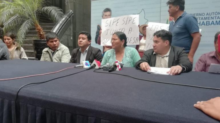 Conferencia de prensa de la Alcaldía de Sipe Sipe. | Los Tiempos