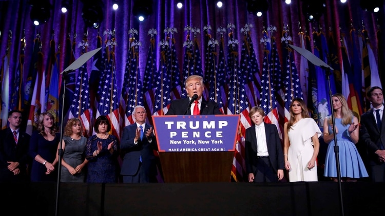 Donald Trump , durante las elecciones.