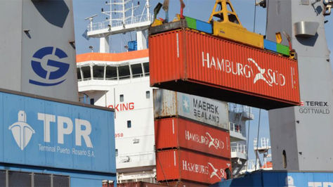 Traslado de carga en Puerto Rosario