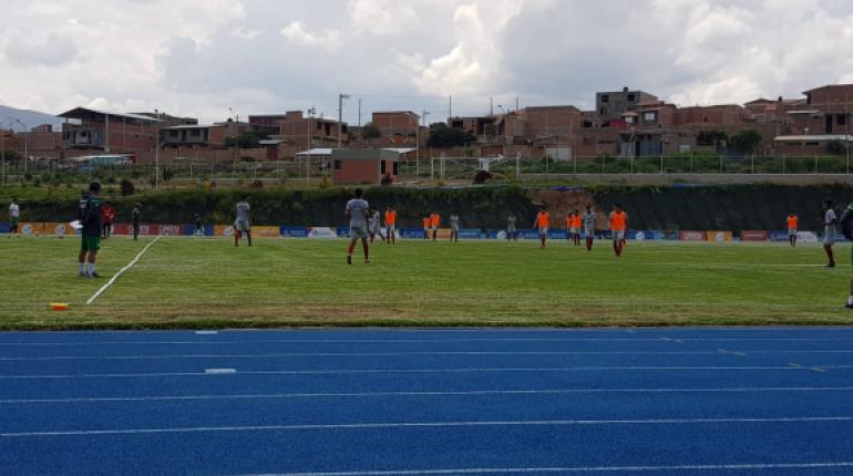La práctica de la Selección Sub-17 en el Cefed de la Tamborada. | Geraldine Corrales