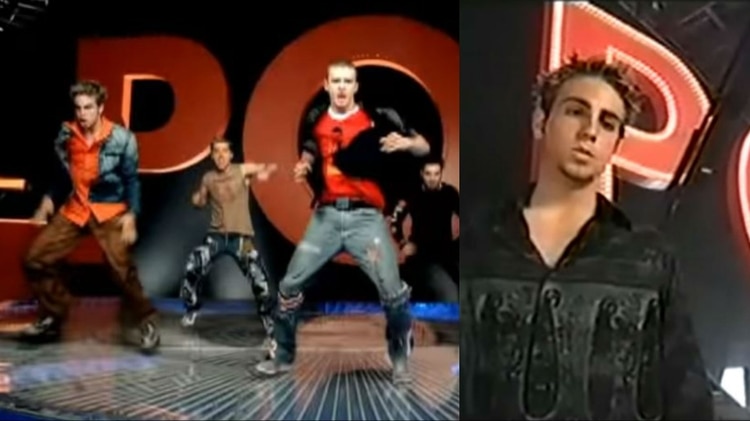 En el video de “Pop” se puede ver a Robson como si se tratara de Joey Fatone (Foto: YouTube NSYNC)