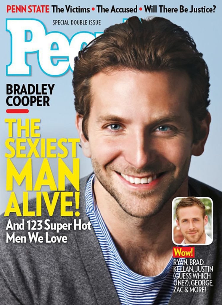 Bradley Cooper fue elegido el “hombre vivo más sexy del mundo” en 2011 (Fuente)