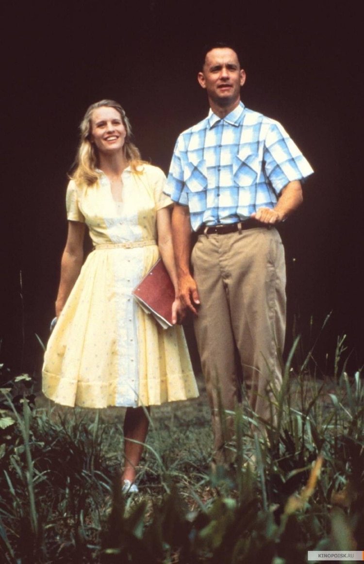 Robin Wright y Tom Hanks en Forrest Gump