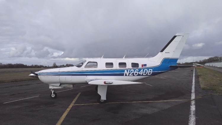 El avión en el que viajaba Emiliano Sala