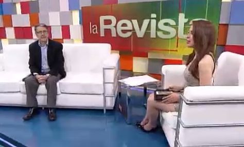 El vicepresidente del BCB, Gabriel Herbas, en la entrevista con Unitel.