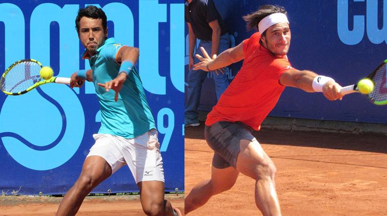 Hugo Dellien y Gian Marco Maroni durante la competencia. |@CachantunOpen