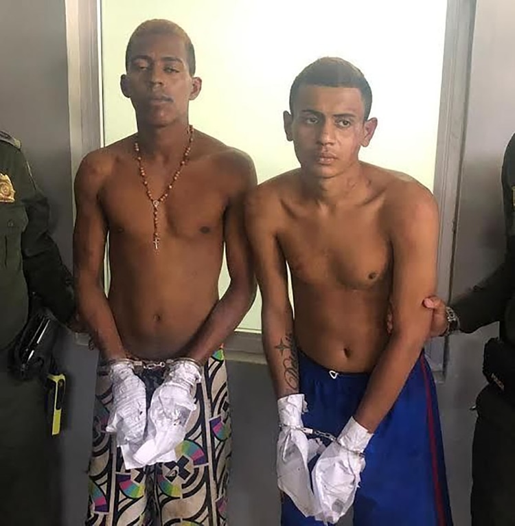 Los sicarios fueron identificados como Elvis Reinaldo Obregón, alias ‘Manchas’, de 24 años, y Duván Enrique Rubio, de 23 años.