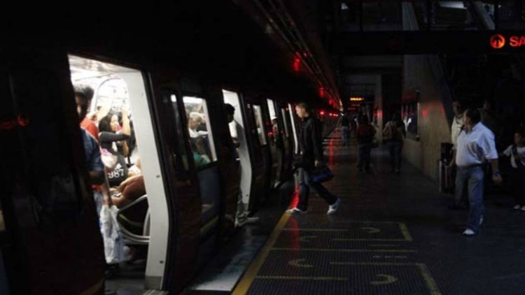El apagón en el metro de Caracas
