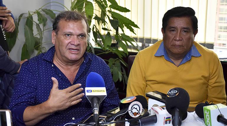 David Paniagua (izq.), de Fabol, y César Salinas, de la FBF. | APG