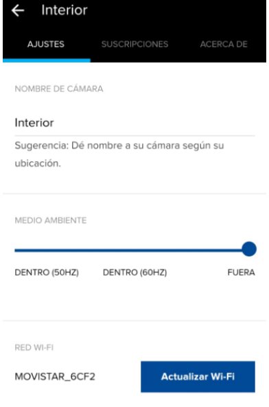 configuración de la cámara Swann