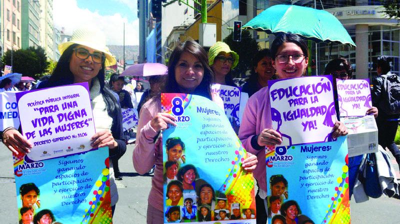 Un feminicidio y dos casos de violencia extrema marcan en  el Día de la Mujer
