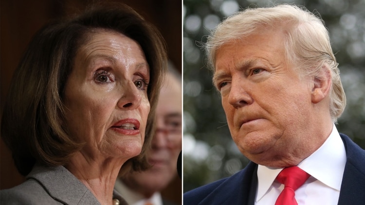 Donald Trump ha mantenido un fuerte cruce con Nancy Pelosi, presidenta demócrata de la Cámara Baja