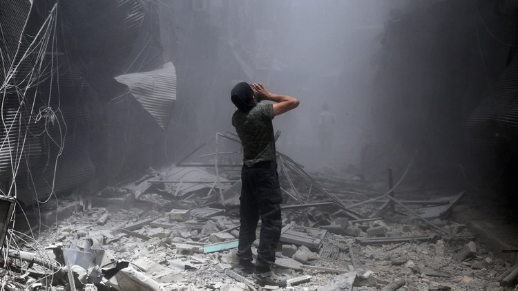 Bombardeo en Siria (AFP)