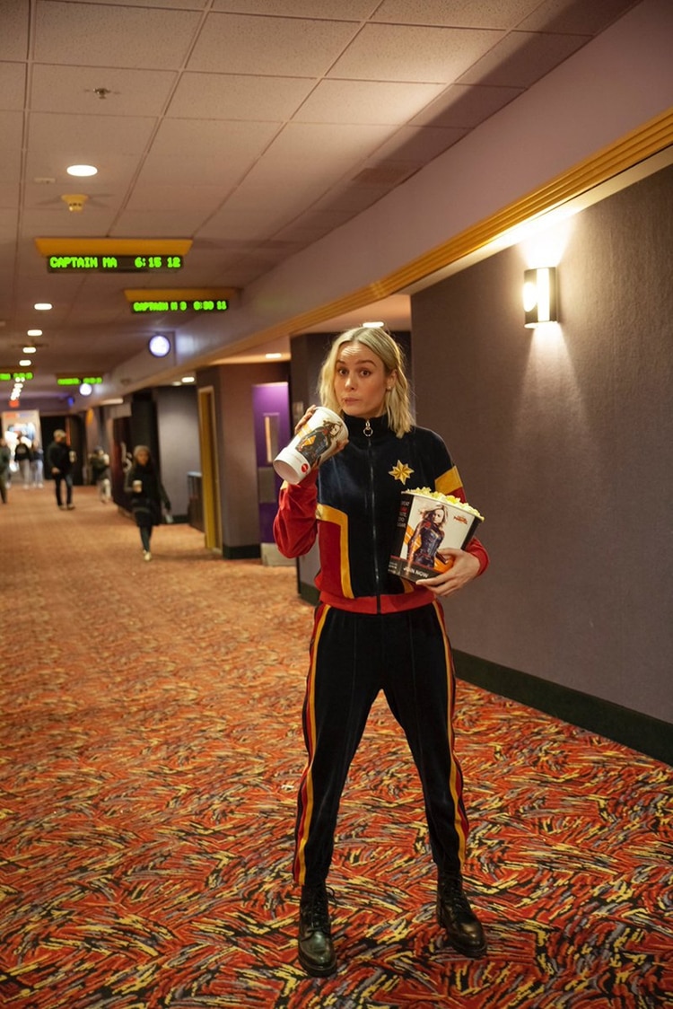 La actriz Brie Larson sorprendió a sus fans en un cine de Estados Unidos (@captainmarvel)