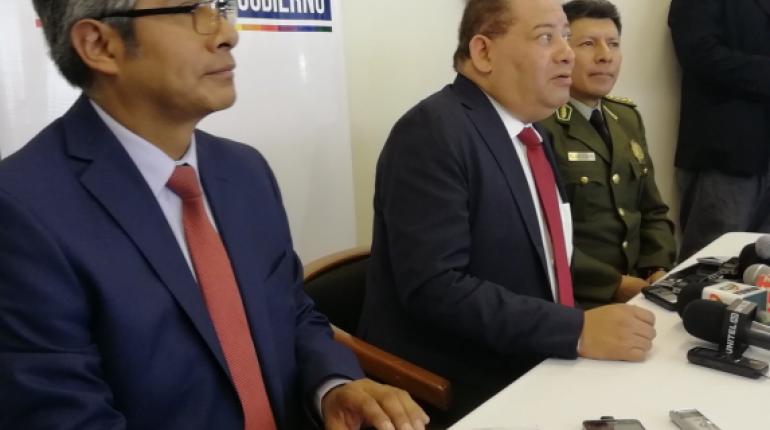 Conferencia de prensa del Ministerio de Gobierno | ABI