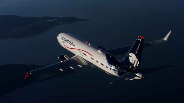 Aeroméxico suspendió los vuelos de las aeronaves 737 MAX Foto: Captura de pantalla)