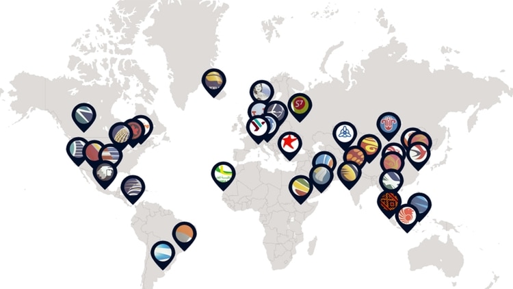 El mapa global con las líneas aéreas usuarias del Boeing 737 MAX, en sus versiones 7, 8 y 9, y que ya han recibido los aviones (Boeing)