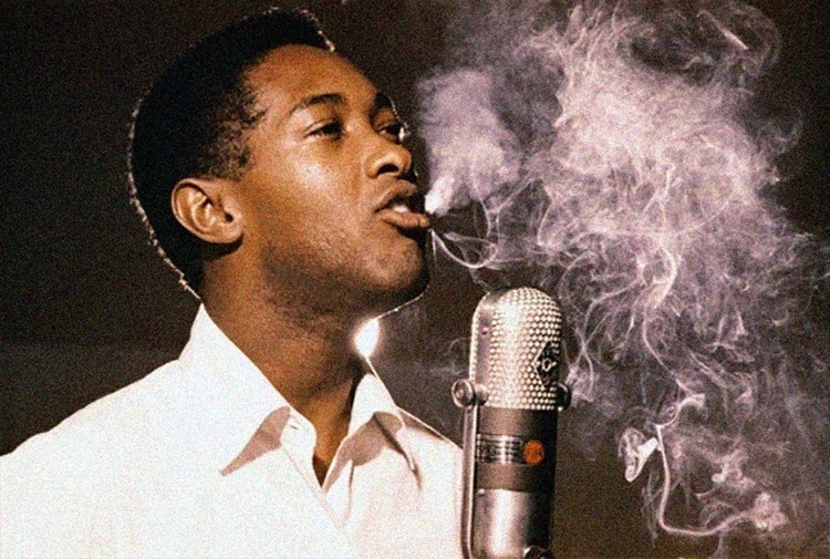 Sam Cooke graba em los estudios de RCA, os angels, 1959 (Netflix/Michael Ochs Archives/Corbis)