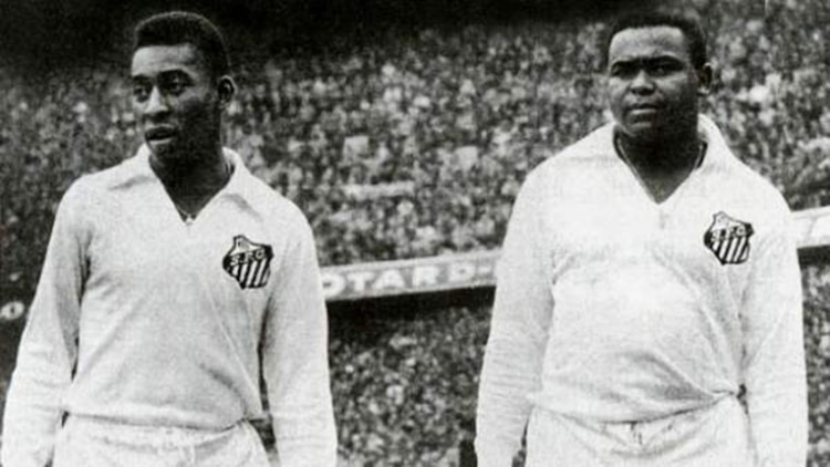 Pelé y Coutinho en el Santos