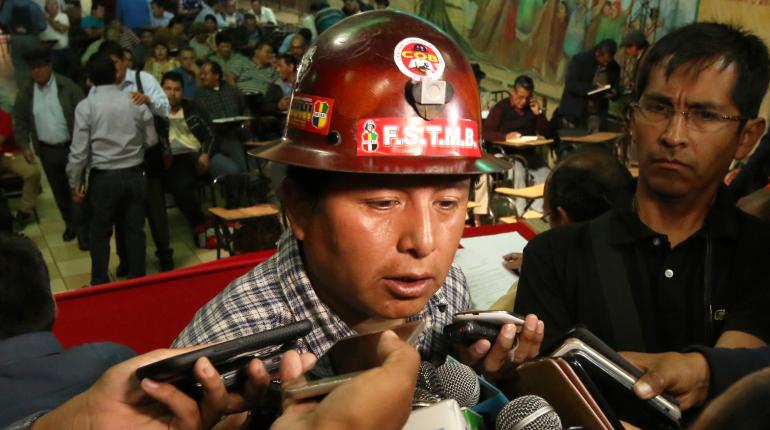 El máximo ejecutivo de la COB, Juan Carlos Guarachi. | Archivo | APG