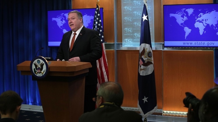 El informe sobre derechos humanos fue presentado por Mike Pompeo (AFP)