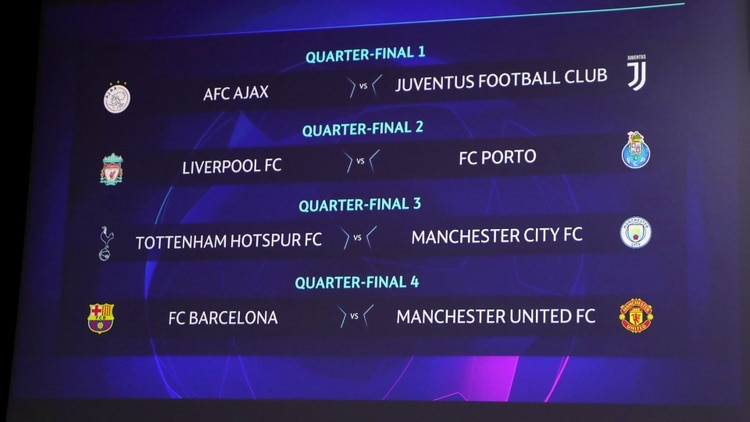 Así quedaron los cruces de cuartos de final de la Champions League. (Reuters)