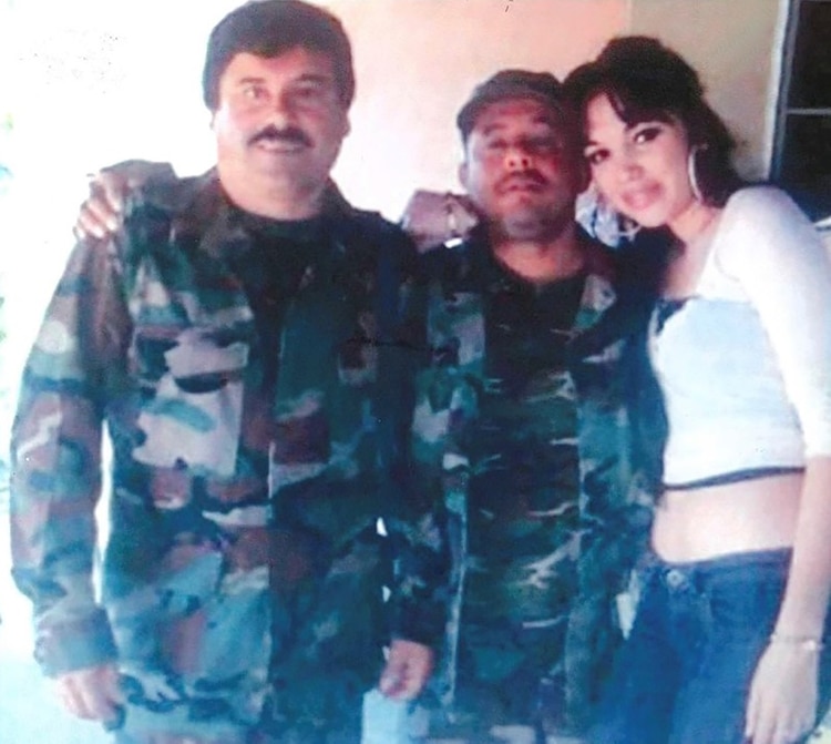 El jefe del Cartel de Sinaloa, Joaquín ‘Chapo’ Guzmán, su socio y amigo el narco colombiano Álex Cifuentes Villa, y la mejor amiga de este y también trabajadora del capo mexicano, Andrea Fernández.