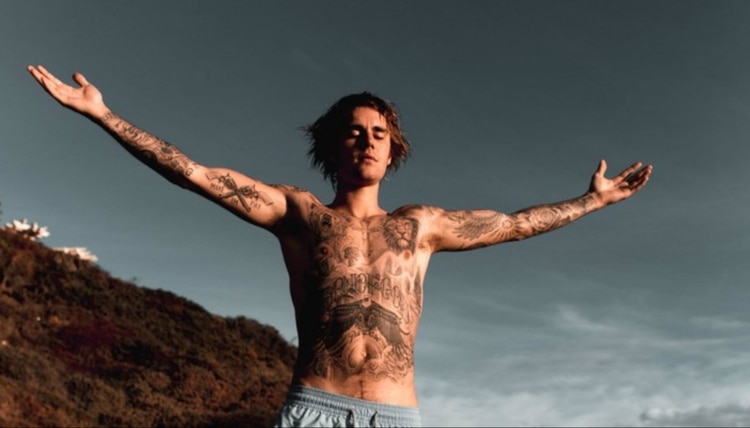 Así se mostró Bieber en Instagram en marzo de 2018